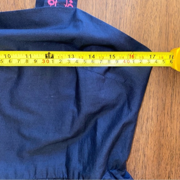 J. Crew Navy Midi Dress Pink Floral Embroidery Women’s Size 4 Sleeveless NWT - Picture 10 of 13